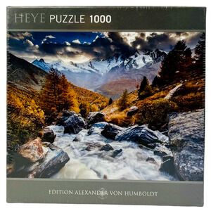 Heye Jigsaw Puzzle Mountain Stream Von Humboldt 1000 Pieces 20" x 27" New Sealed